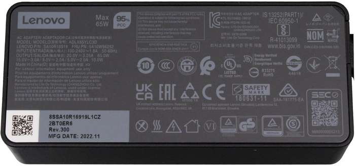 Brand New Genuine Lenovo 65W USB-C Charger  Original OEM Power Adapter