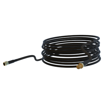 10m Single HDF-195 Low Loss Cable, SMA (m) to SMA (f)