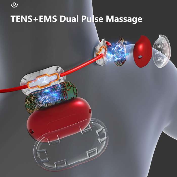 Portable Electric Pulse Neck and Shoulder Massager