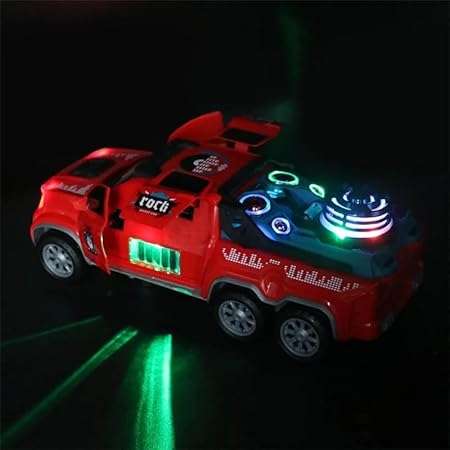 Electronic Dance Music Car Toy Light Sounds & Artificial Wheel
