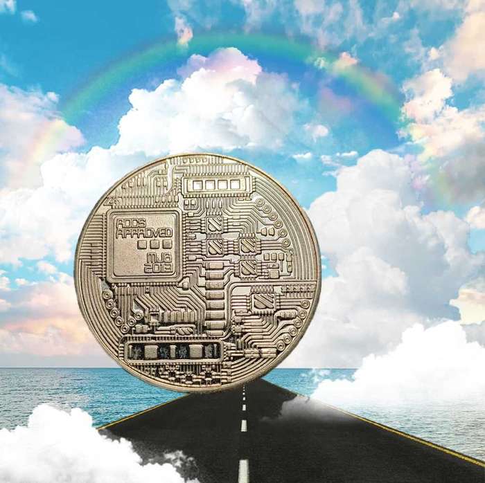 Bitcoin collection commemorative coin