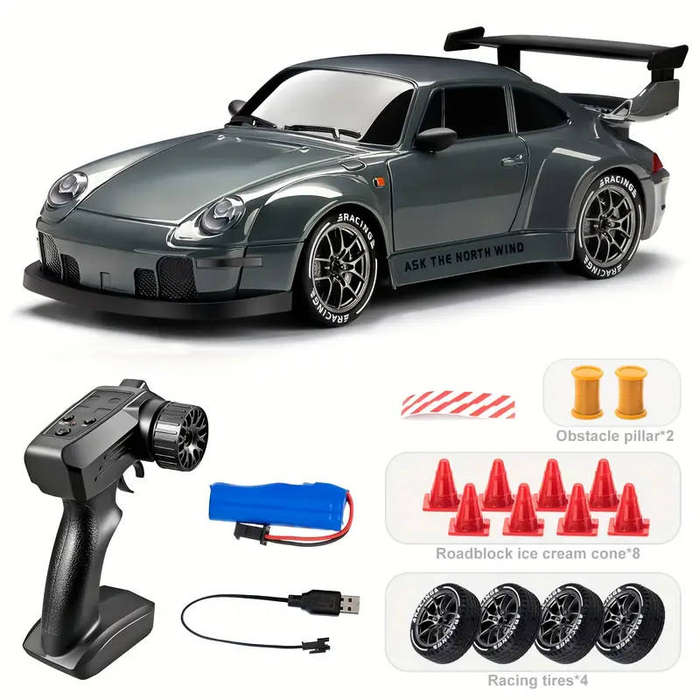 RC Drift Racer Kit  1:24 Porsche 911 Themed