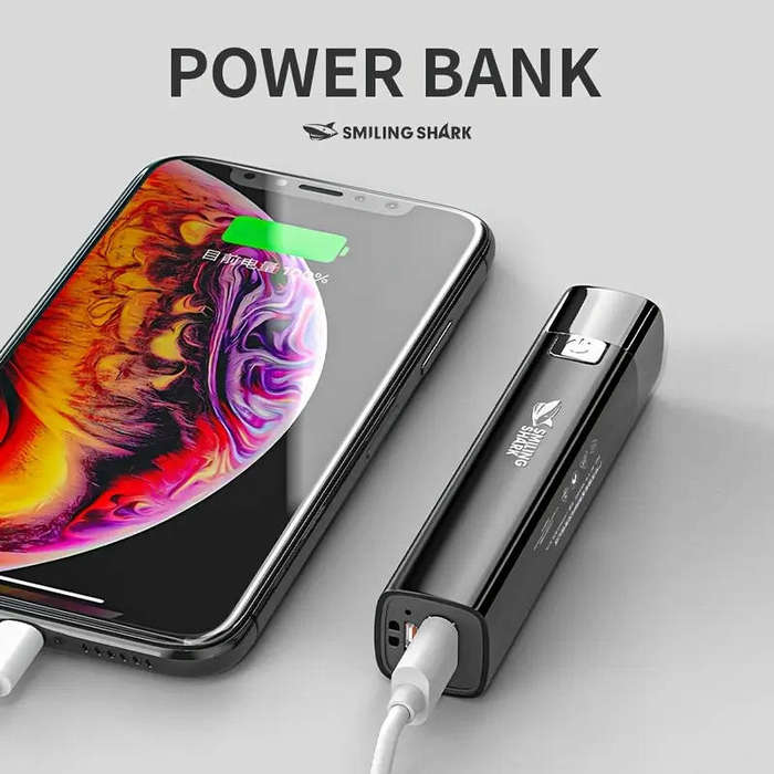 SMILING SHARK 617A Ultra Bright LED Flashlight + Powerbank Combo