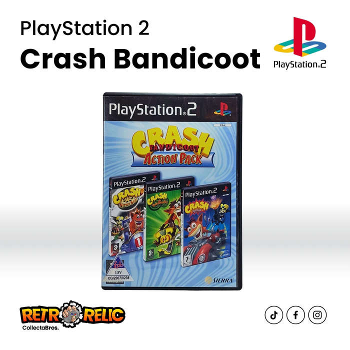 Crash Bandicoot Action Pack (PS2) videogame - Pre-Owned