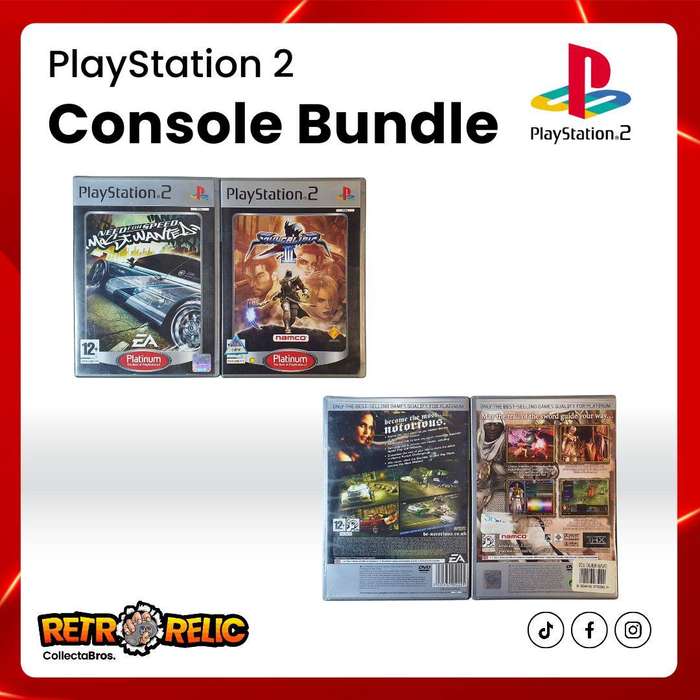 PlayStation Two Slim Console with Games Bundle Pre-Owned