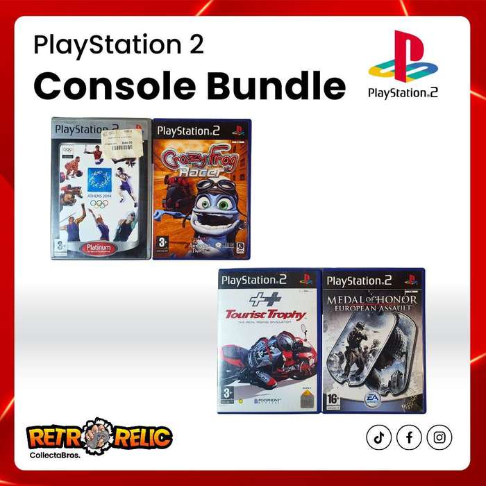 PlayStation Two Slim Console with Games Bundle Pre-Owned