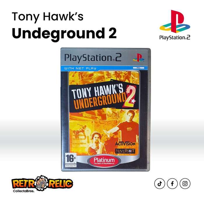 Tony Hawks Underground 2 Platinum PS2 Videogame- Pre-Owned