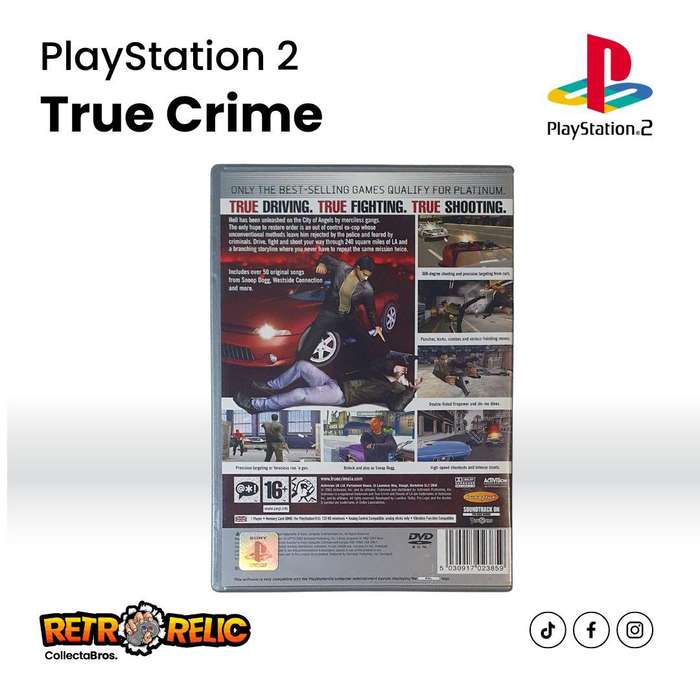 True Crime Streets of LA Platinum PS2 videogame