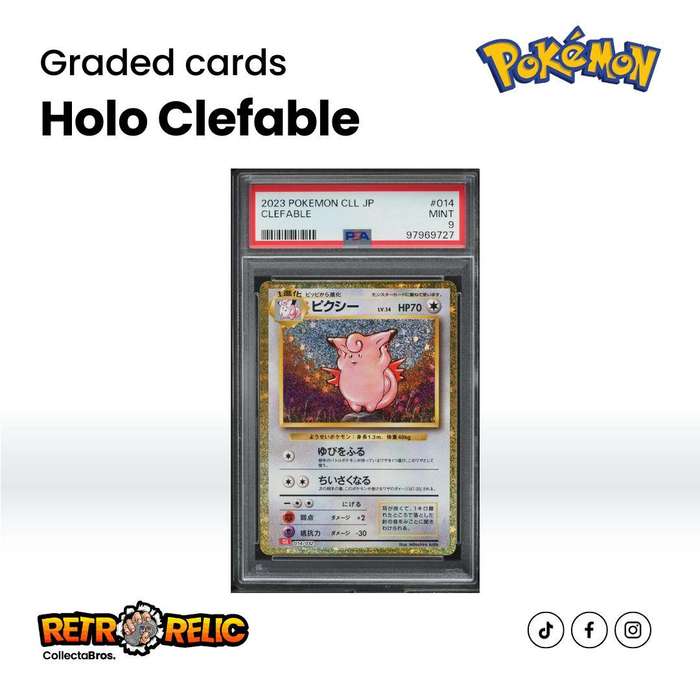 Pokémon Japanese TCG Classic Collection Holo Clefable #14 Pokémon Graded Card!