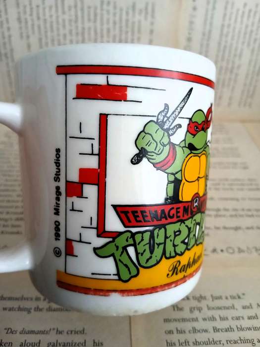 Vintage Teenage Mutant Ninja Turtles Mug - Raphael [1990 Mirage Studio]