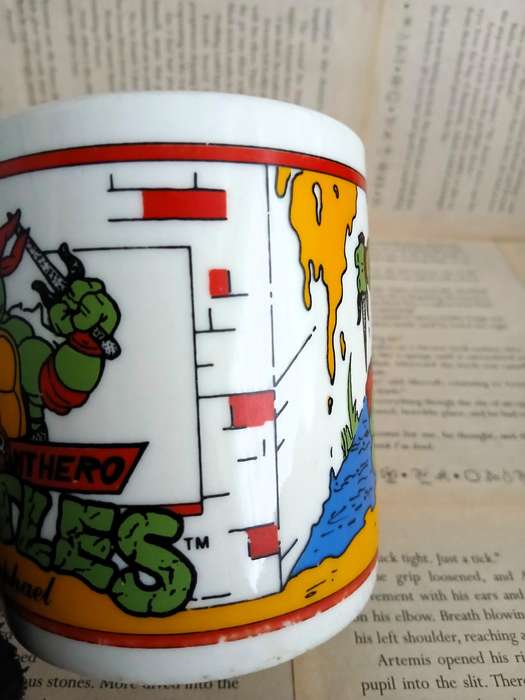 Vintage Teenage Mutant Ninja Turtles Mug - Raphael [1990 Mirage Studio]
