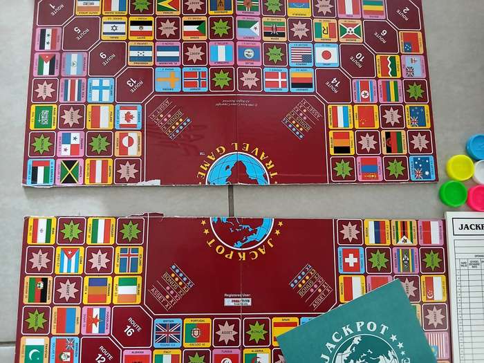 Jackpot Travel Game [Vintage] [Board Game] [1988]