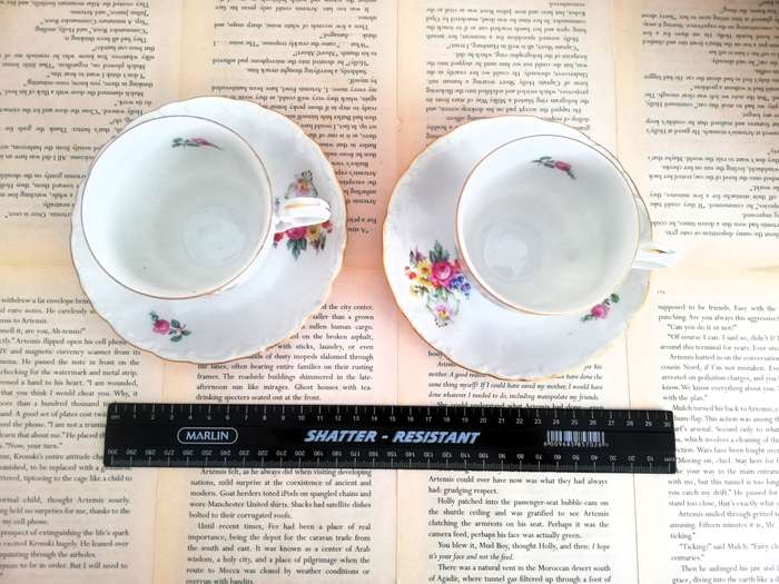 MZ Czechoslovakia Teapot and 2 Cups with Saucers [Vintage] [Teapot]