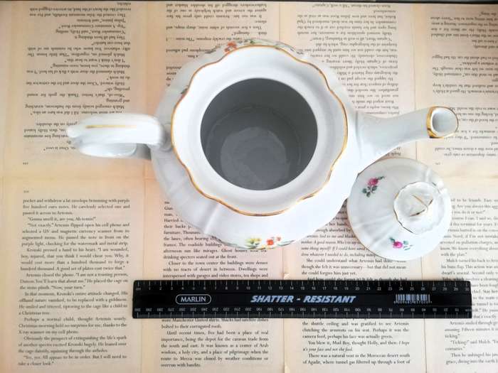 MZ Czechoslovakia Teapot and 2 Cups with Saucers [Vintage] [Teapot]