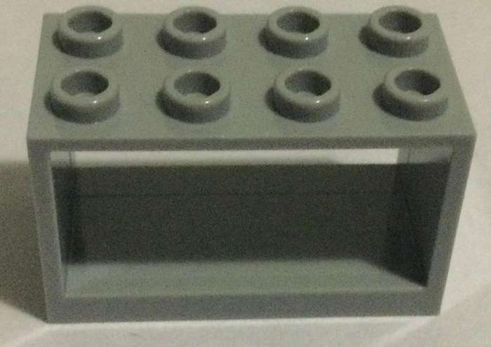 LEGO String Reel 2 x 4 x 2 Holder Hollow Studs ~ {Light Bluish Grey}