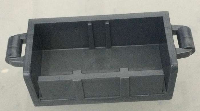 LEGO Container, Treasure Chest Bottom with Slots in Back ~ {Flat Silver}