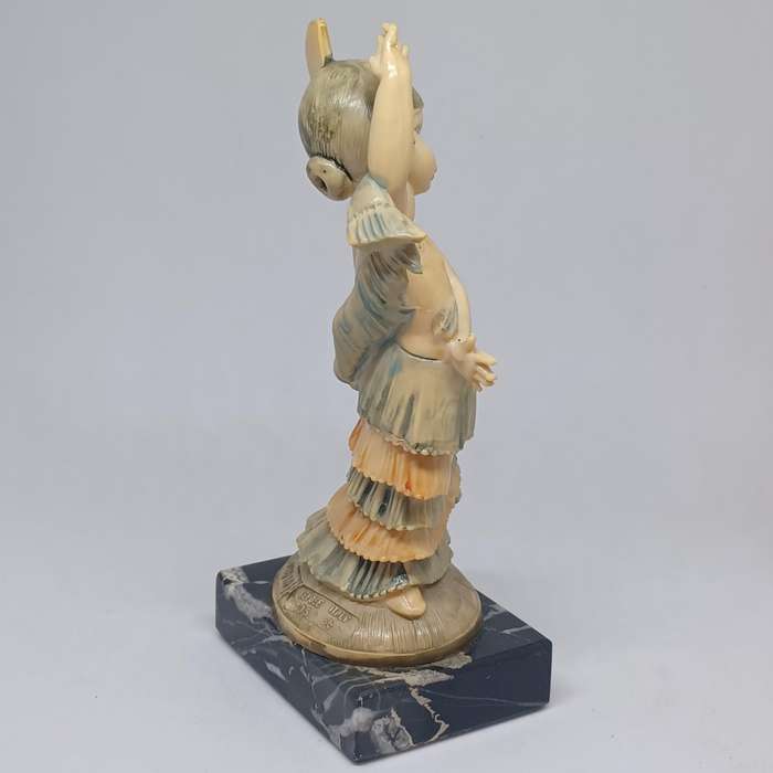 Vintage DEPOSE ITALY FONTANINI Flamenco Dancing Girl Figurine #435 Simonetti