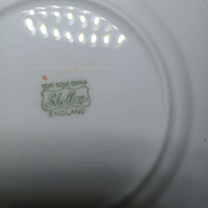 Vintage Shelley Bone China side plates x 2