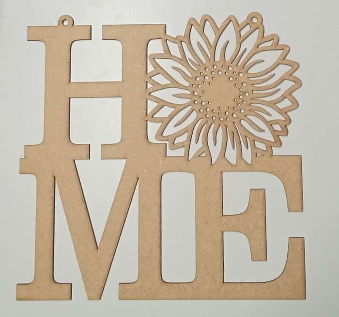 Cut Out Shape - Sunflower Home Sign