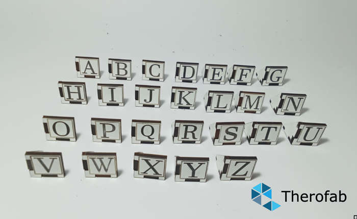 Organizational Alphabetic letter stands