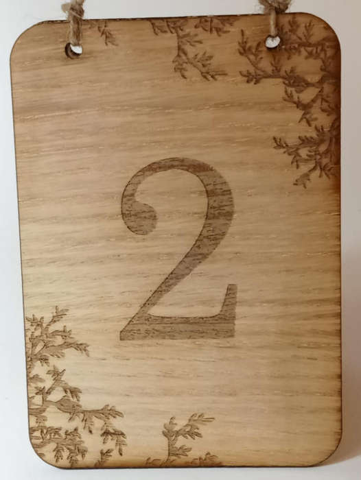 Rustic Table Numbers 1-10