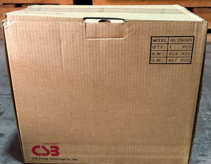CSB HRL12540W 12V 540W (135AH) VRLA Sealed lead Battery.