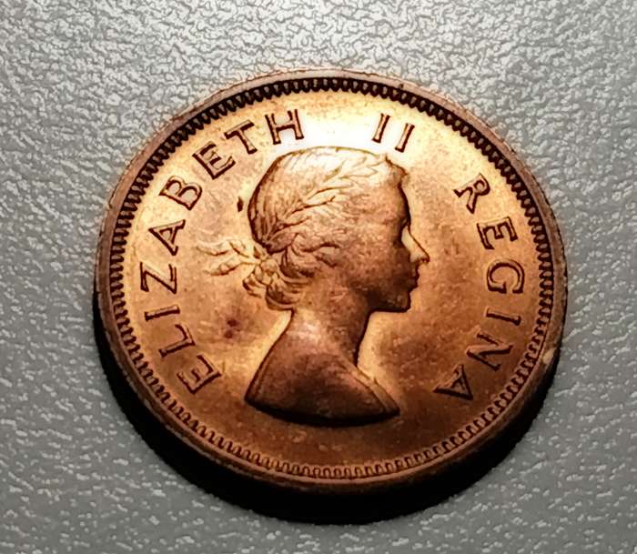 ¼ Penny (Elizabeth II) Union of South Africa, 1958 - High Grade