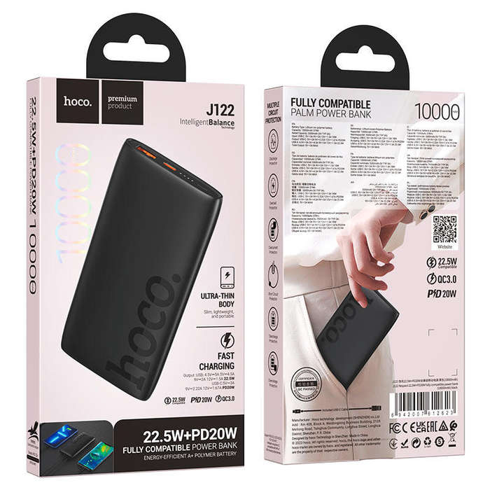 Power bank J122 Respect 22.5W 10000mAh