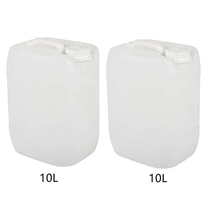 Pack of Two - Container Plastic Water Can 10 Liter - Store Water - Fuel Filters