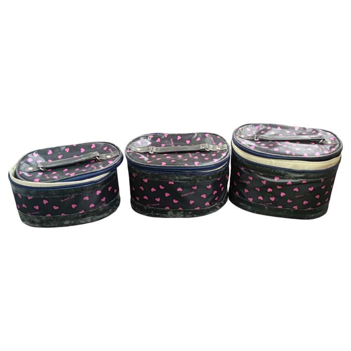 Pack of 3 - Multi Function Portable Travel Make-up Organizer Bag