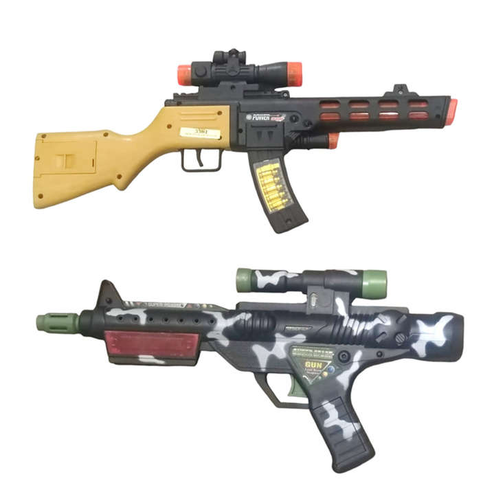 Electronic Battery Toy Gun for Kid Children Toy Set - Pack of Two