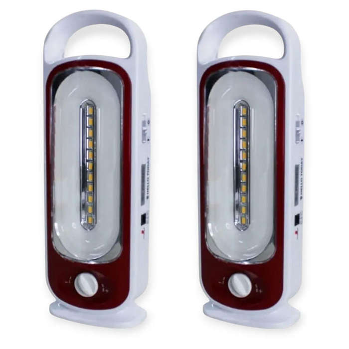 2 Units - Rechargeable Emergency Dimmable LED Light 28 LED plus 21 SMD Super Bright