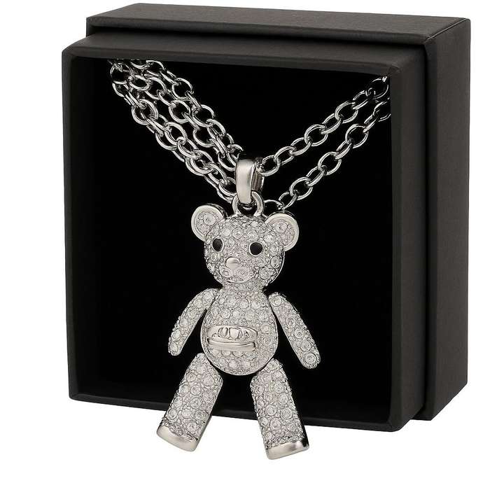 Bear Pendant with Necklace Cute Teddy Bear Design - Best Gift for Women Girl
