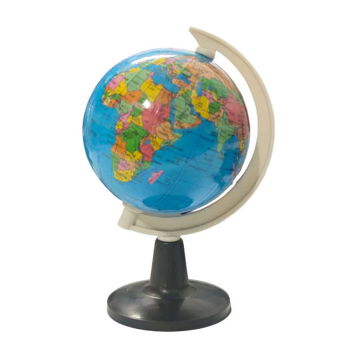 World globe plastic on stand