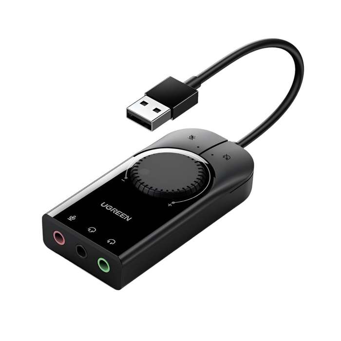 UGREEN CM129-40964 USB-A to 3.5mm External Stereo Sound Adapter