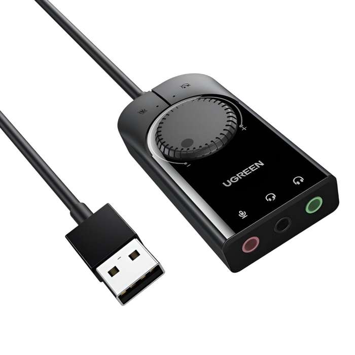 UGREEN CM129-40964 USB-A to 3.5mm External Stereo Sound Adapter
