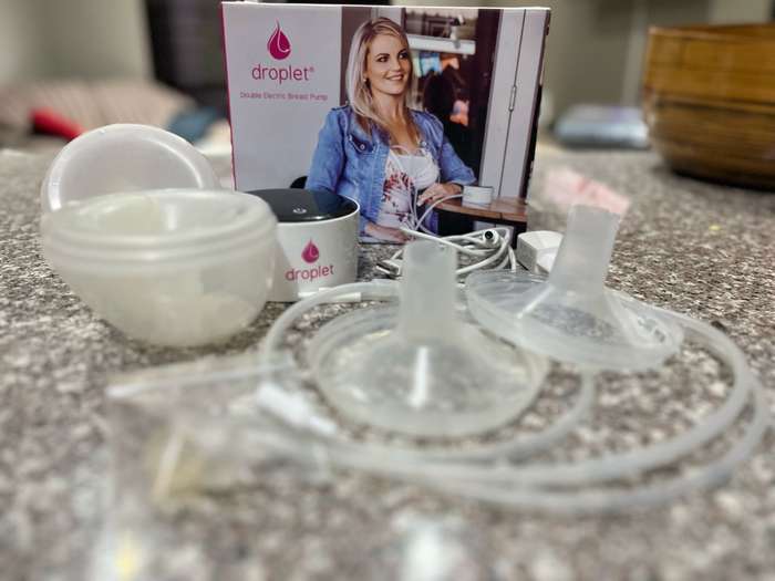 Droplet Breast pump with Droplet Closed System Cups Wireless(Tbe Connecting to Pump)