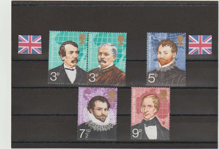 Great Britain 1973 British Explorers SG 923-927 (Complete Set) LMM