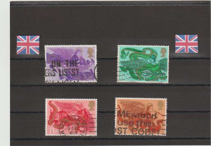 GREAT BRITAIN 1975 CHRISTMAS SG 993-996 (COMPLETE SET) USED