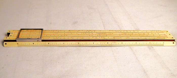 Vintage Slide Rule Faber-Castell ELECTRO 1/98/398 DRGM, Made in Bavaria Germany w/Case