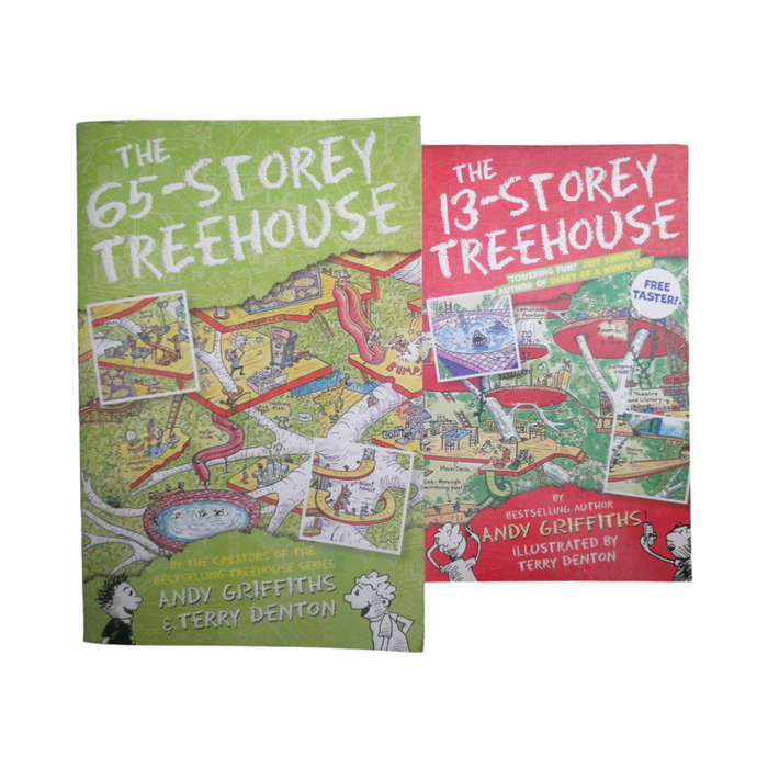 The 65-Storey Treehouse and The 13-Storey Treehouse by Andy Griffiths and Terry Denton Softcover