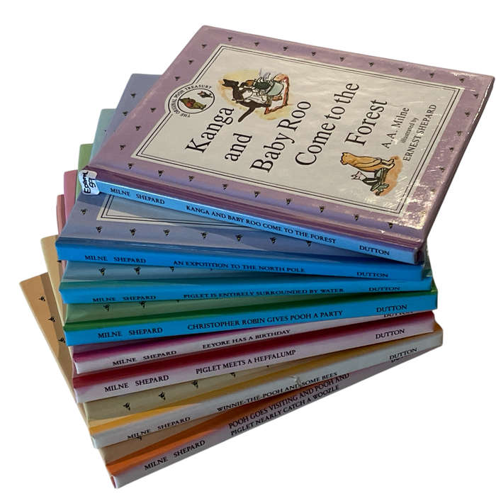 1990 The Original Winnie the Pooh Treasury, 8 Volume Set Hardcover w/o Dustjacket