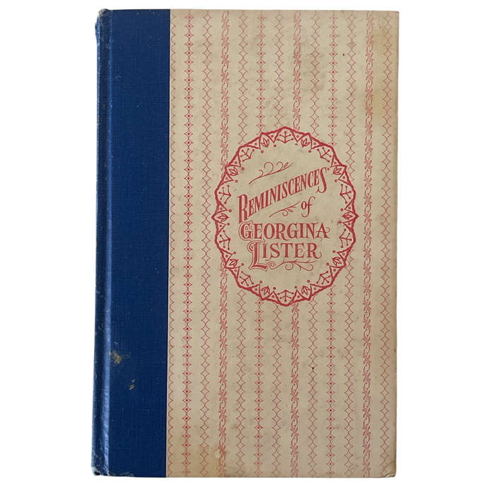 1960 Reminiscences of Georgina Lister Hardcover w/o Dustjacket