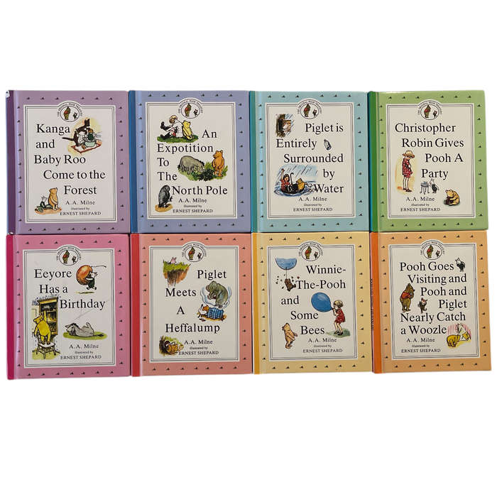 1990 The Original Winnie the Pooh Treasury, 8 Volume Set Hardcover w/o Dustjacket