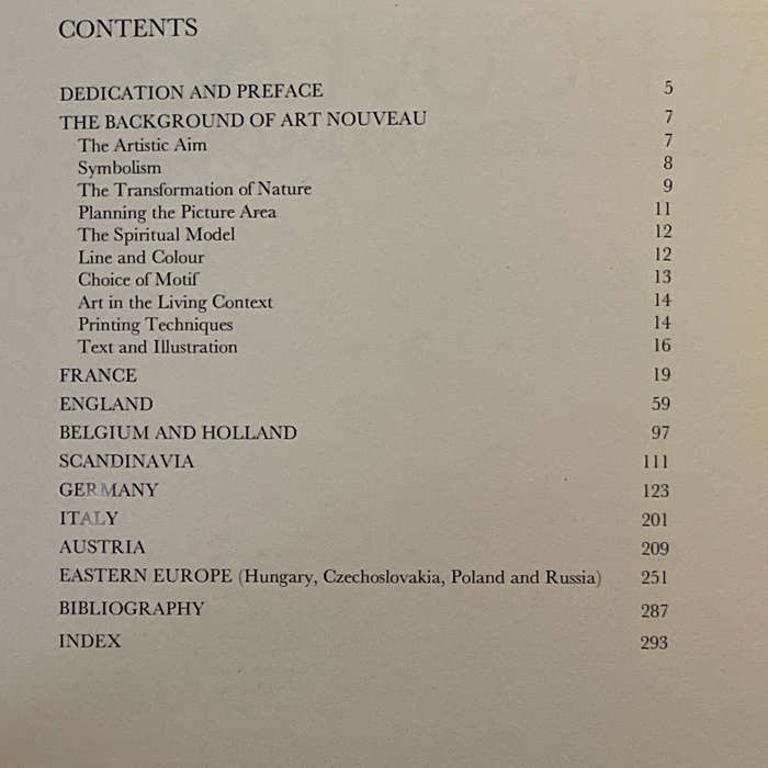 1984 Art Nouveau Prints Illustrations and Posters by Hans H Hofstatter Hardcover w/Dustjacket