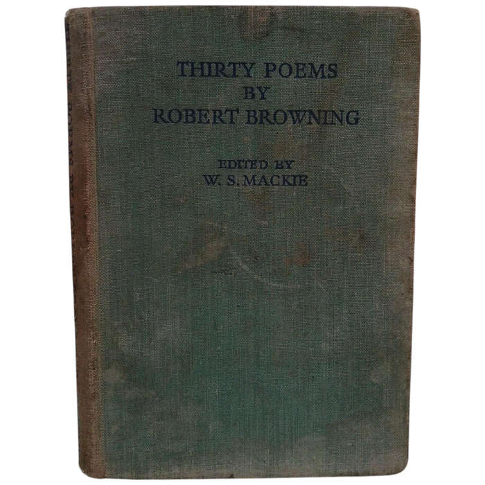 1949 Thirty Poems by Robert Browning Hardcover w/o Dustjacket