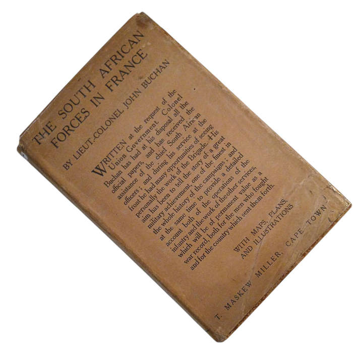 1921 The History Of The South African Forces In France By John Buchan Hardcover w/Dustjacket