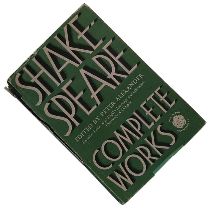 1964 The Complete Works of Shakespeare By Peter Alexander Hardcover w/Dustjacket