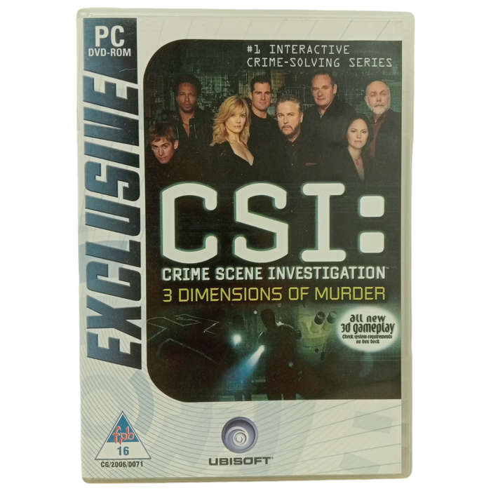 CSI: Crime Scene Investigation - 3 Dimensions Of Murder PC (DVD)