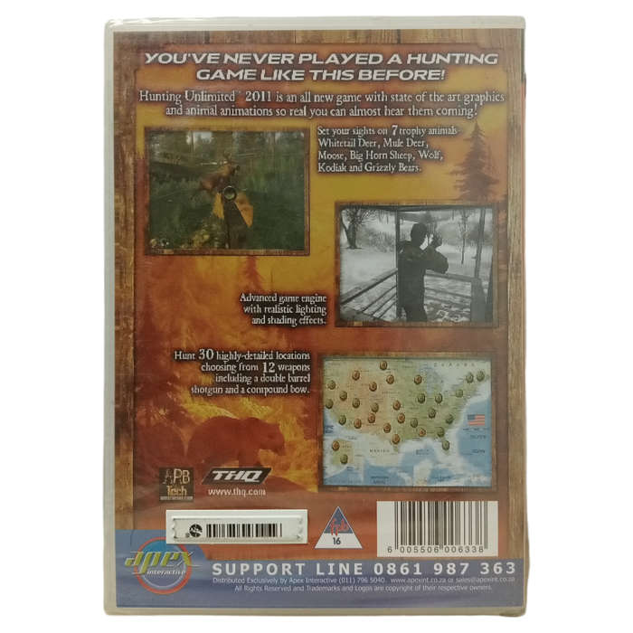 Hunting Unlimited 2011 PC (CD) Factory Sealed